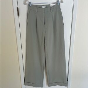 Chic Wide Leg Light Green/Mint Pants